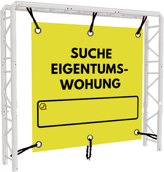 DEALBANNER - Suche Eigentumswohnung - 180x180cm